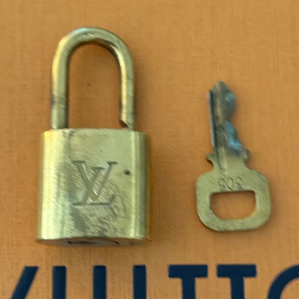 Louis Vuitton Brass Padlock with Key